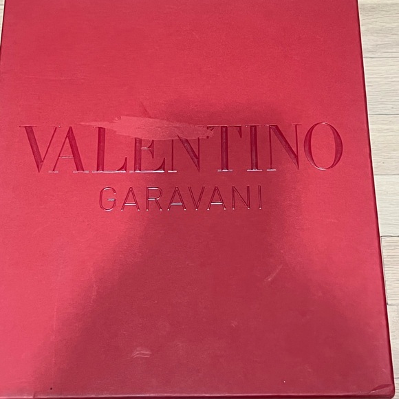 Valentino Black Leather Slip-On Loafers with Gold Accent - Picture 5 of 6